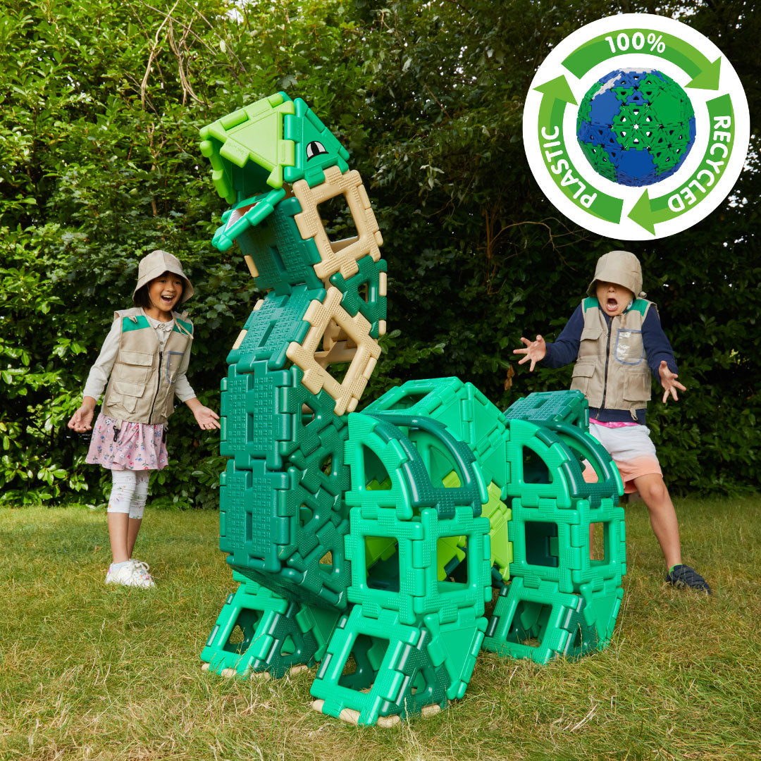 Giant Polydron Dinosaur Set