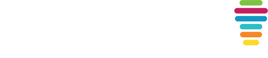 Logo of Creative Hut, a design and innovation hub, featuring colorful stacked symbols.