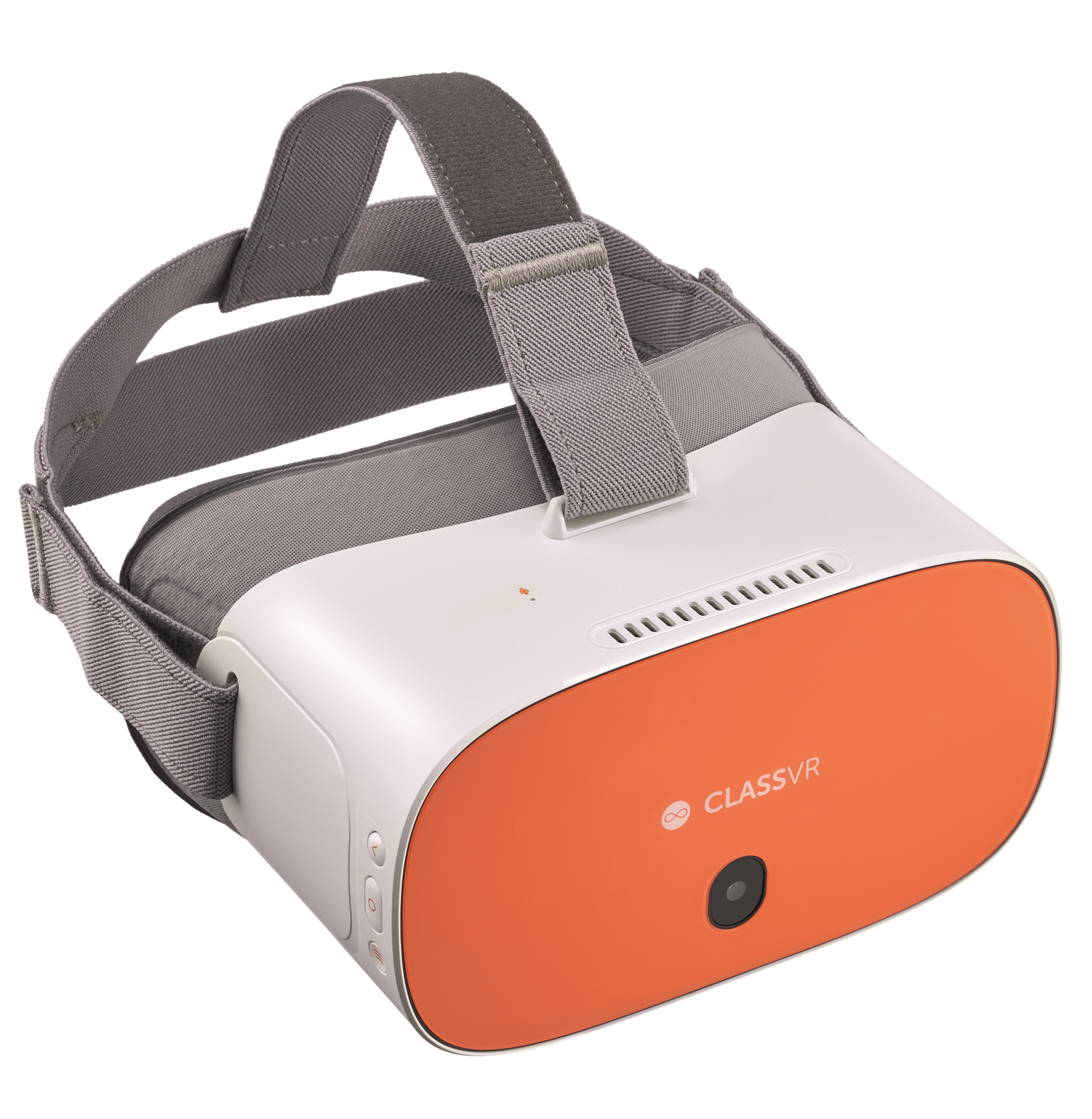 ClassVR headset designed for education with adjustable straps for immersive virtual reality learning experiences.