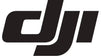 DJI logo in black, representing the leading brand in drone and camera technology.