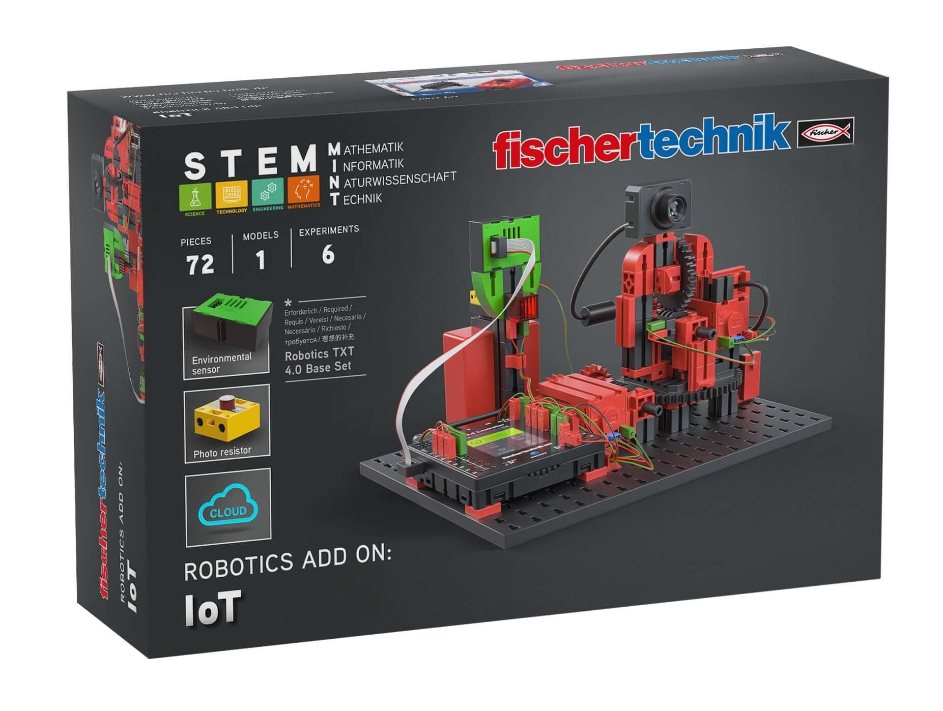 Add-On STEM Coding Ultimate IoT set for Robotics TXT 4.0, featuring 72 pieces for innovative coding experiences.