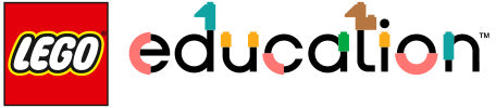 LEGO Education logo featuring colorful letters and numbers, promoting learning through play.