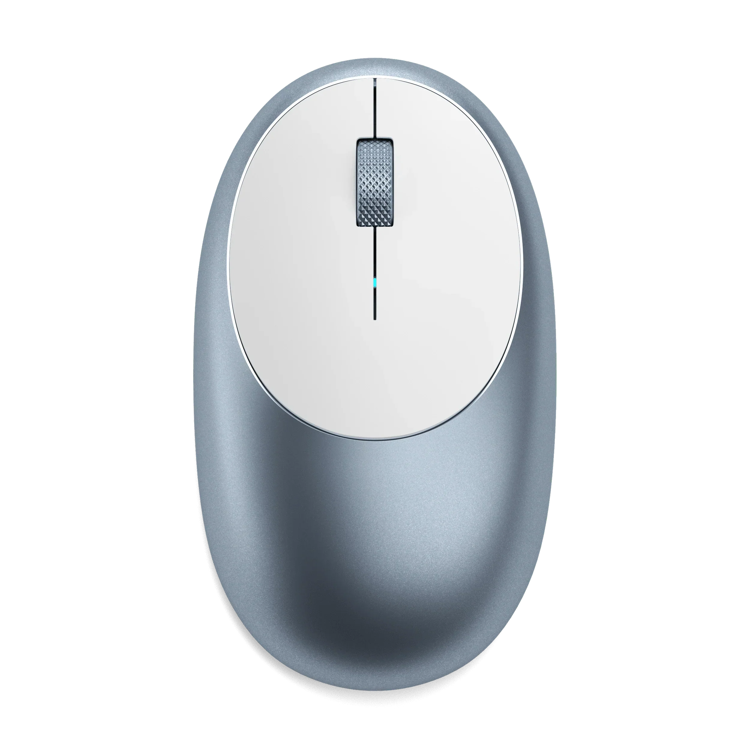 Satechi M1 Bluetooth Wireless Mouse in silver with ergonomic design and Bluetooth connectivity.