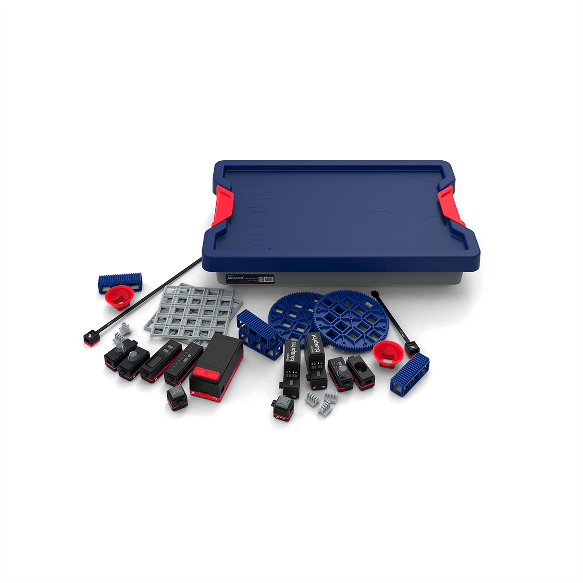 Sphero Blueprint Engineering Class Pack components including kits, tools, and accessories for robotics and engineering education.