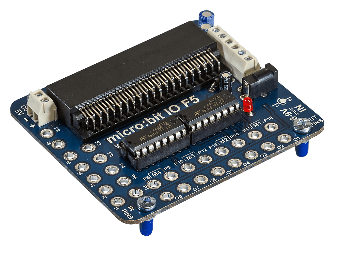 Starter Set for micro:bit, perfect for teaching programming in elementary schools, featuring a versatile input/output board.