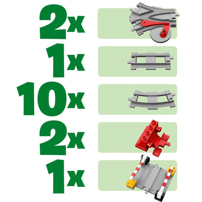 LEGO® DUPLO Town Train Tracks Building Set 10882