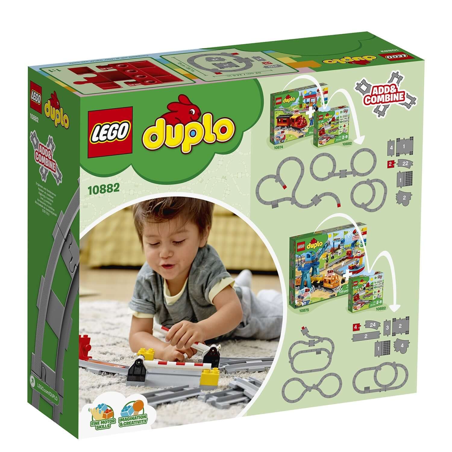 LEGO® DUPLO Town Train Tracks Building Set 10882