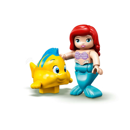 LEGO® DUPLO Princess Ariel with Flounder from The Little Mermaid, inspiring undersea play and imagination.