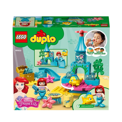 LEGO® DUPLO Princess Ariel Undersea Castle Set 10922 for imaginative play with Ariel and Flounder from The Little Mermaid.