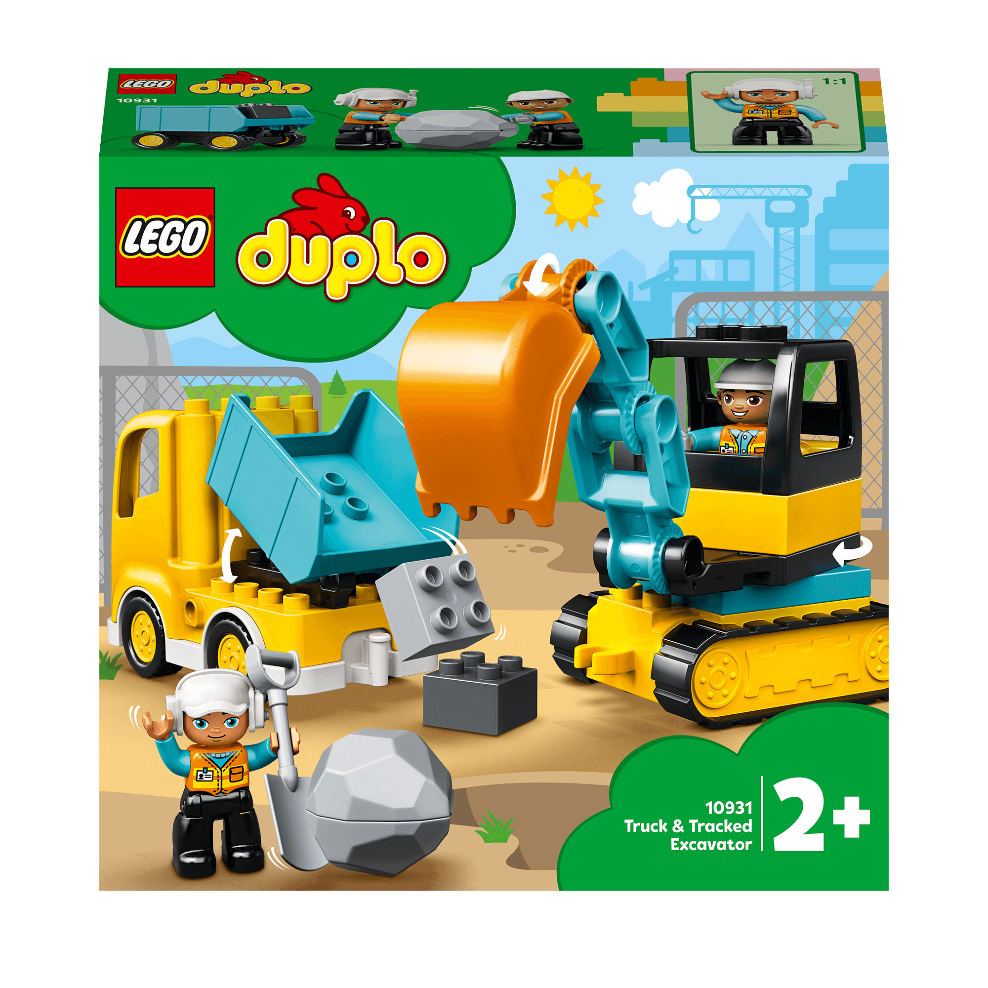 LEGO® DUPLO Truck & Tracked Excavator Toy 10931