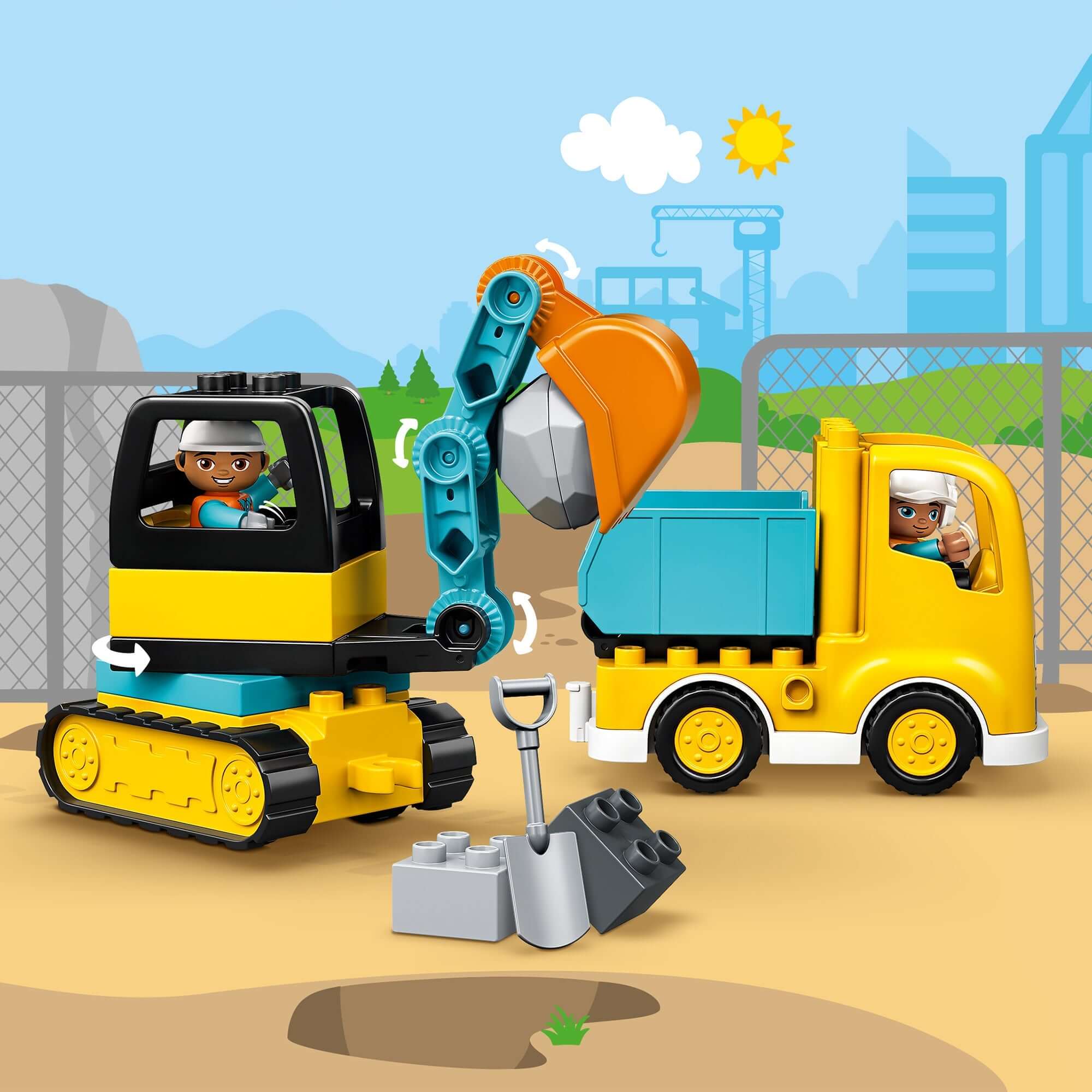 LEGO® DUPLO Truck & Tracked Excavator Toy 10931