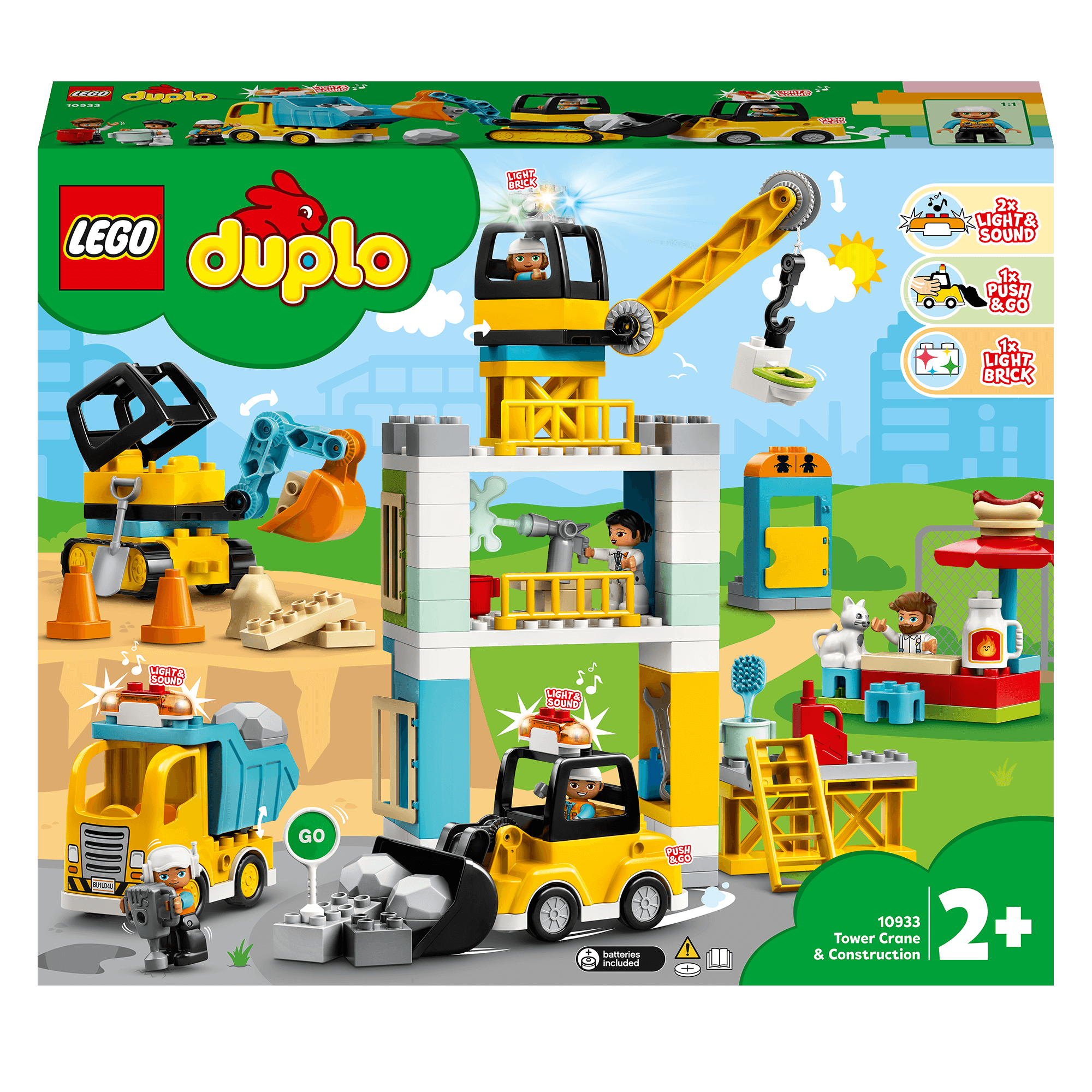 LEGO® DUPLO Town Tower Crane & Construction Set 10933