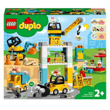 LEGO® DUPLO Town Tower Crane & Construction Set 10933