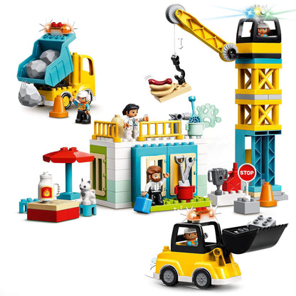LEGO® DUPLO Town Tower Crane & Construction Set 10933