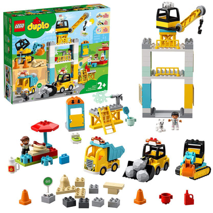 LEGO® DUPLO Town Tower Crane & Construction Set 10933