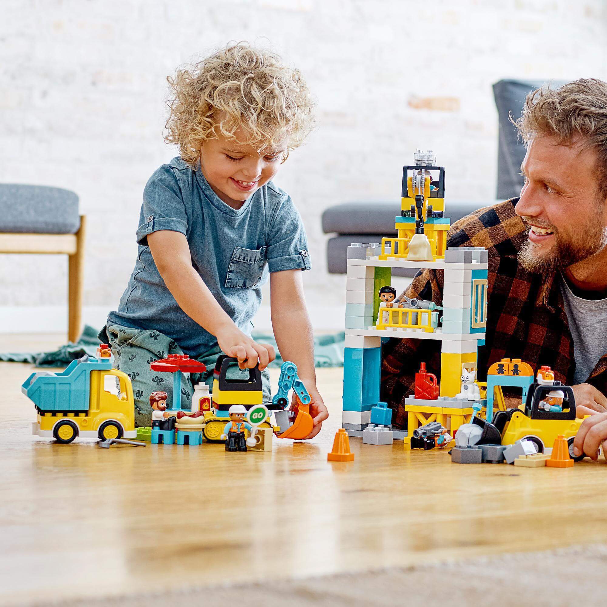 LEGO® DUPLO Town Tower Crane & Construction Set 10933