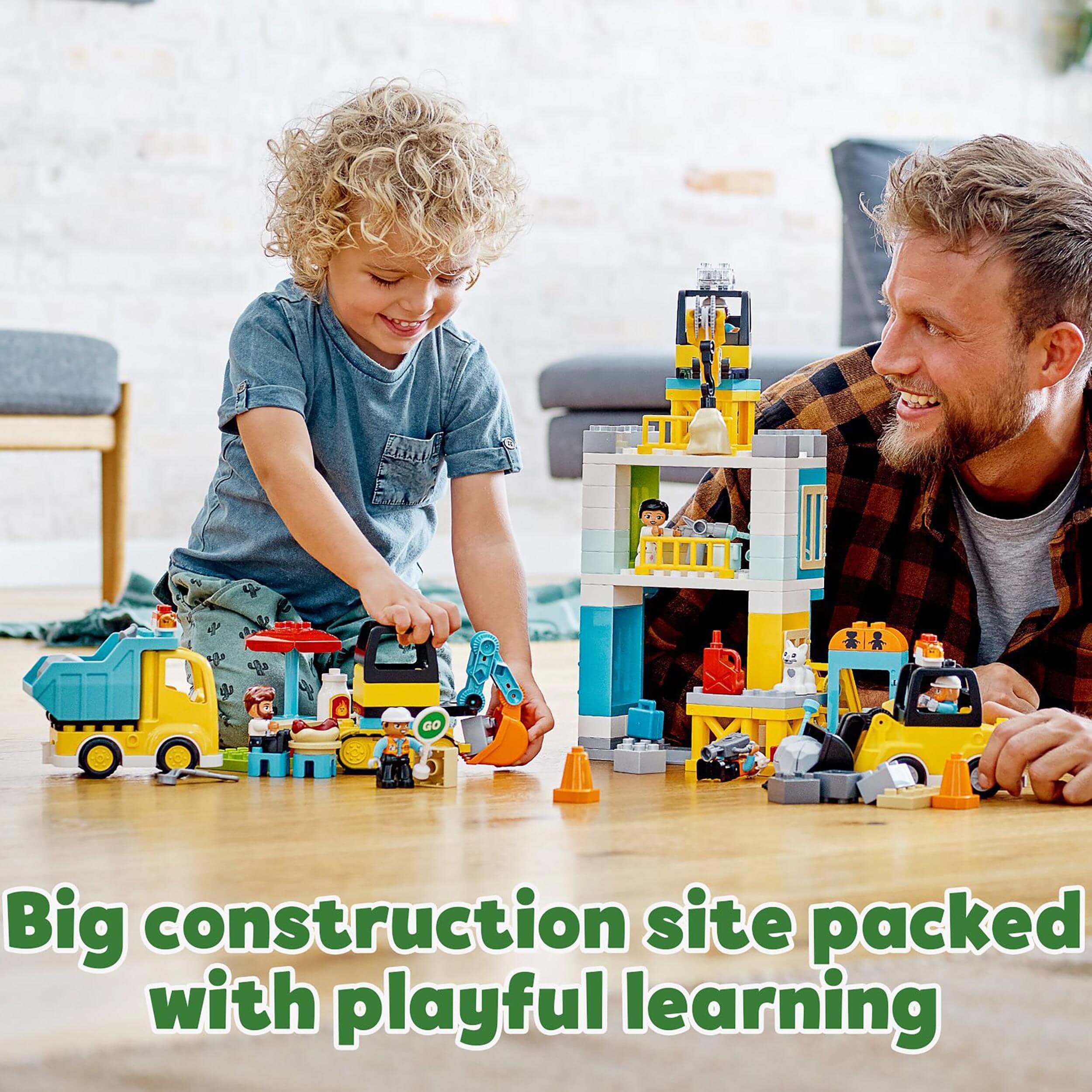LEGO® DUPLO Town Tower Crane & Construction Set 10933