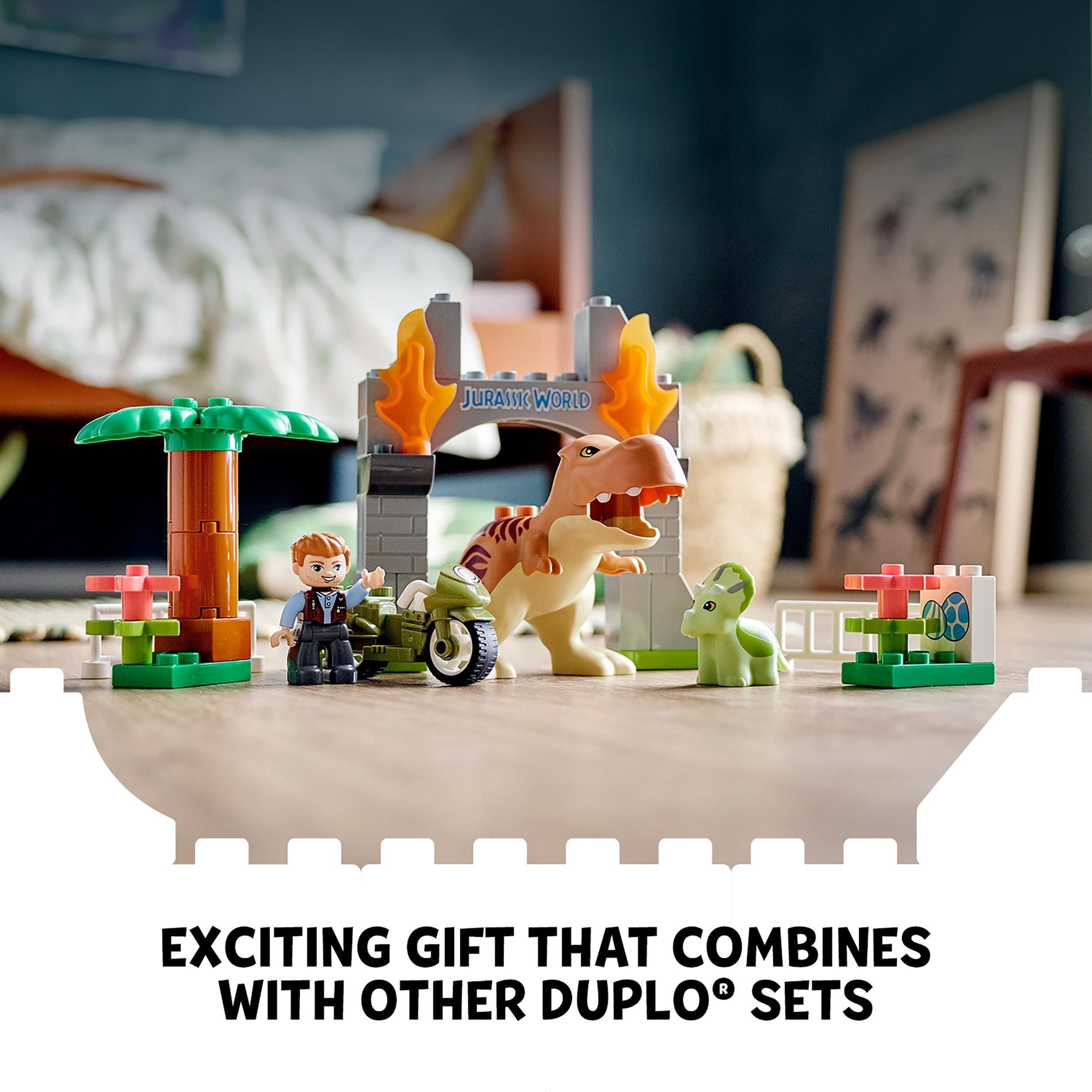 LEGO® DUPLO T. rex and Triceratops Dinosaur Toy 10939