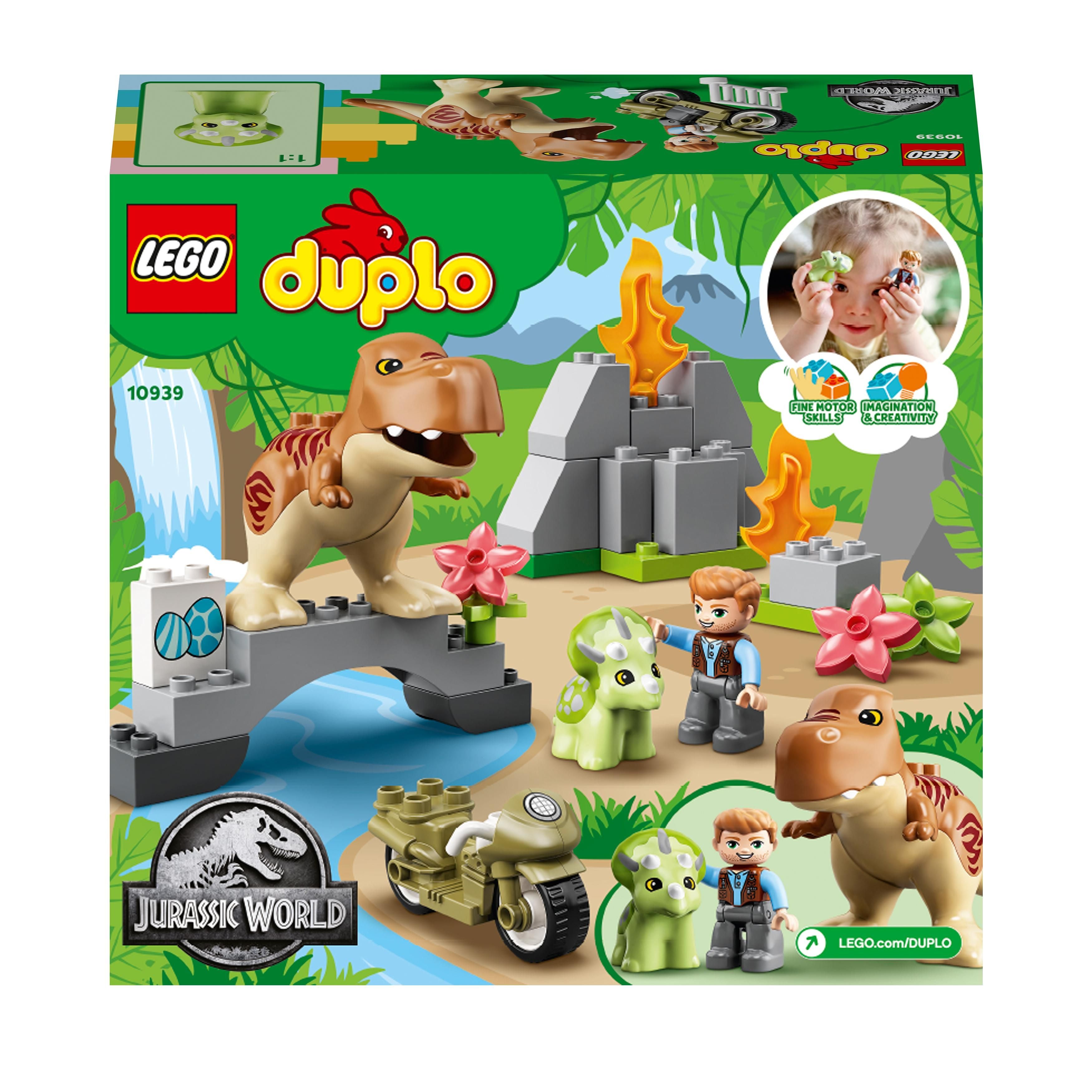 LEGO® DUPLO T. rex and Triceratops Dinosaur Toy 10939
