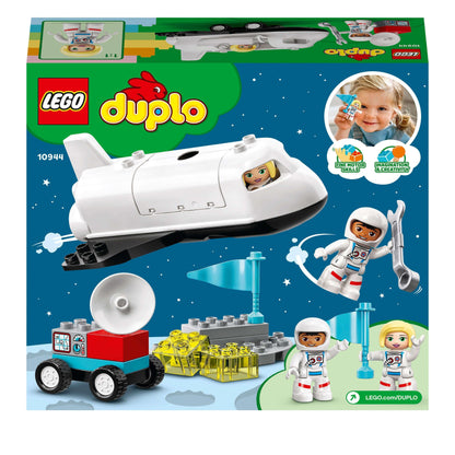 LEGO® DUPLO Town Space Shuttle Mission Set 10944 with space shuttle, astronauts, and play accessories for toddlers.