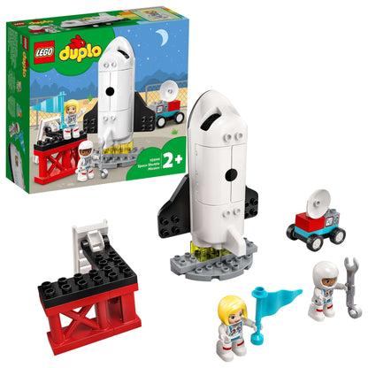 LEGO® DUPLO Town Space Shuttle Mission Set 10944 with rocket, astronauts, and accessories for imaginative play.
