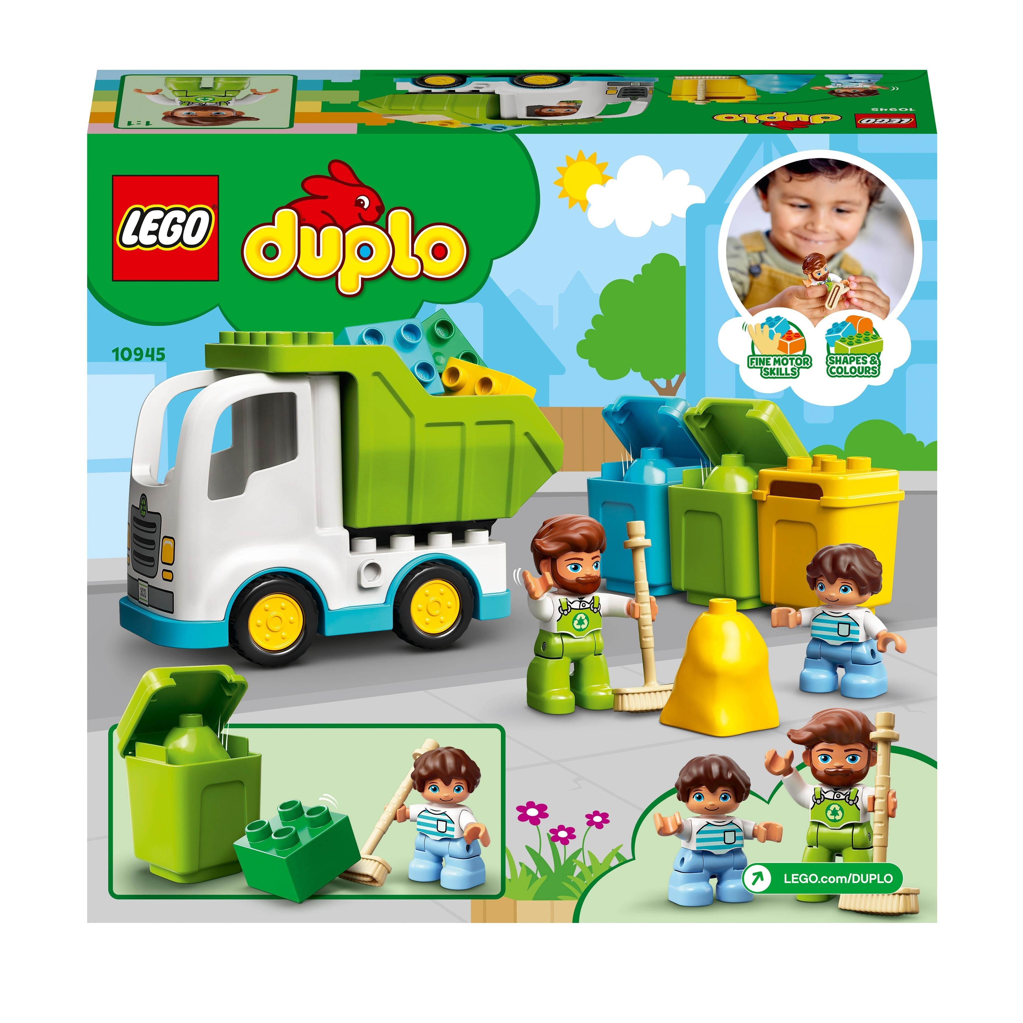 LEGO® DUPLO Town Garbage Truck & Recycling Toy 10945
