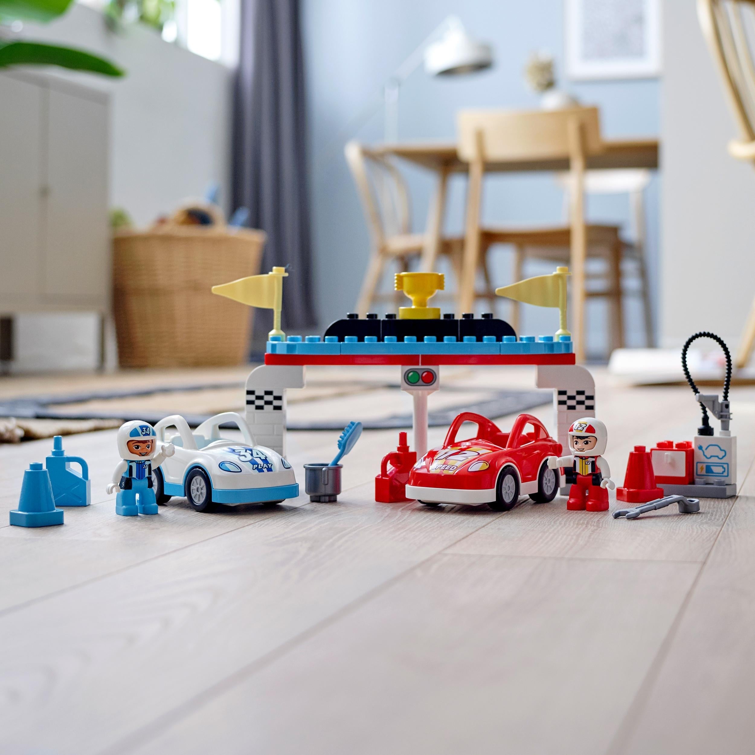 LEGO® DUPLO Town Race Cars Toy for Toddlers 10947