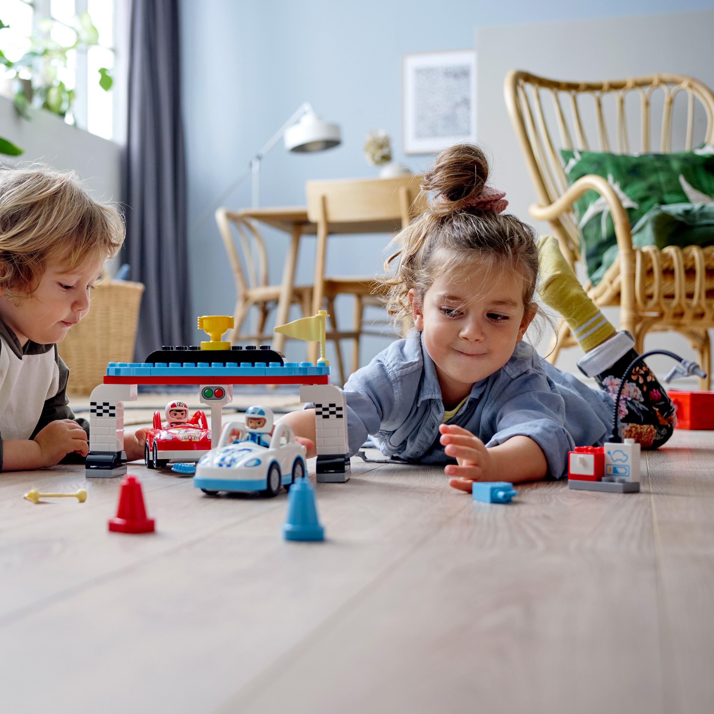 LEGO® DUPLO Town Race Cars Toy for Toddlers 10947