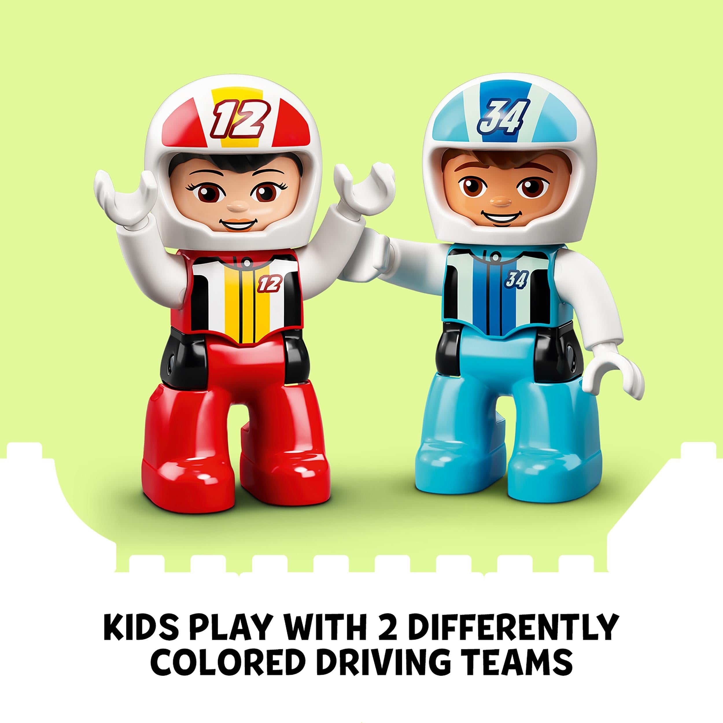 LEGO® DUPLO Town Race Cars Toy for Toddlers 10947