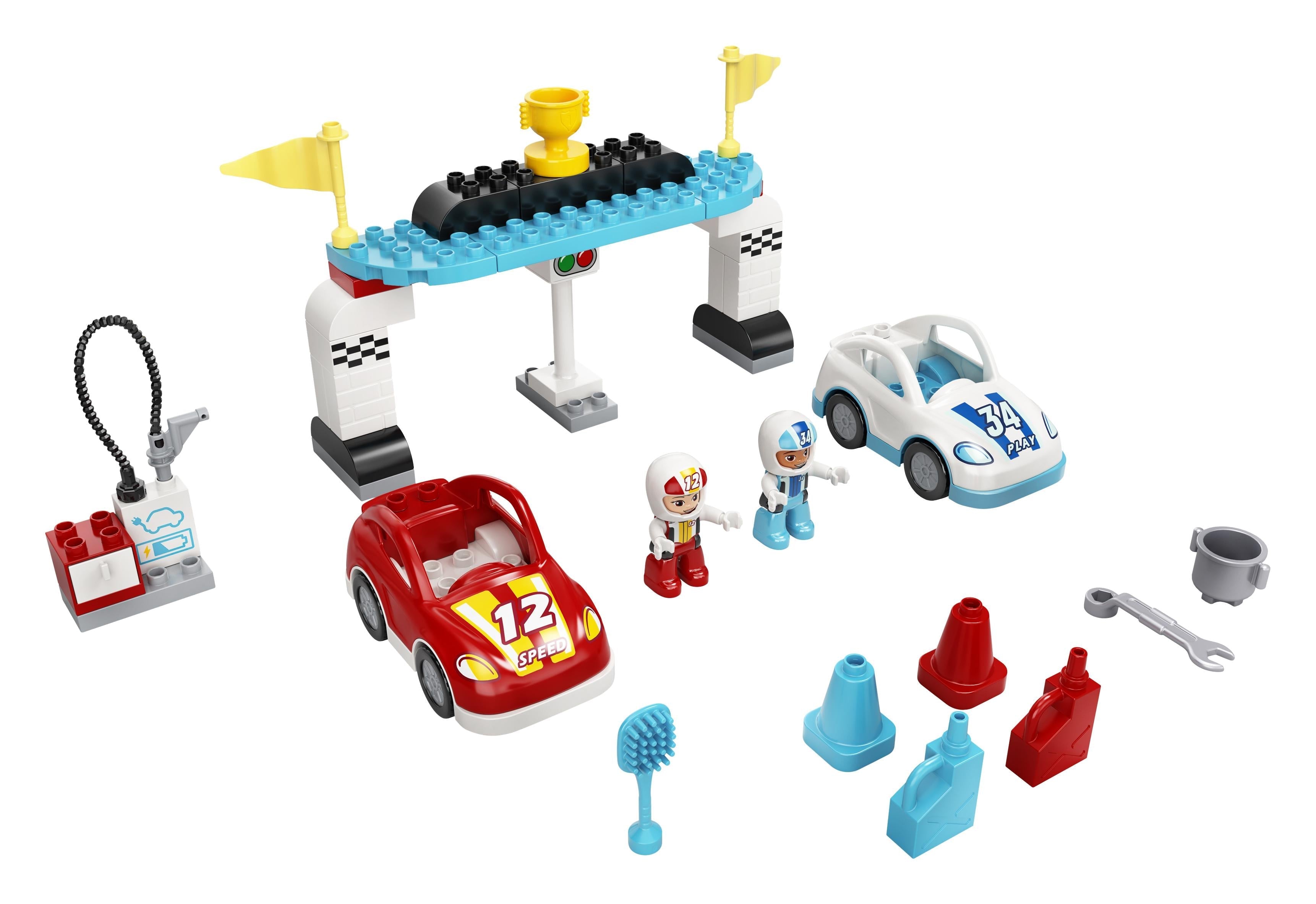 LEGO® DUPLO Town Race Cars Toy for Toddlers 10947