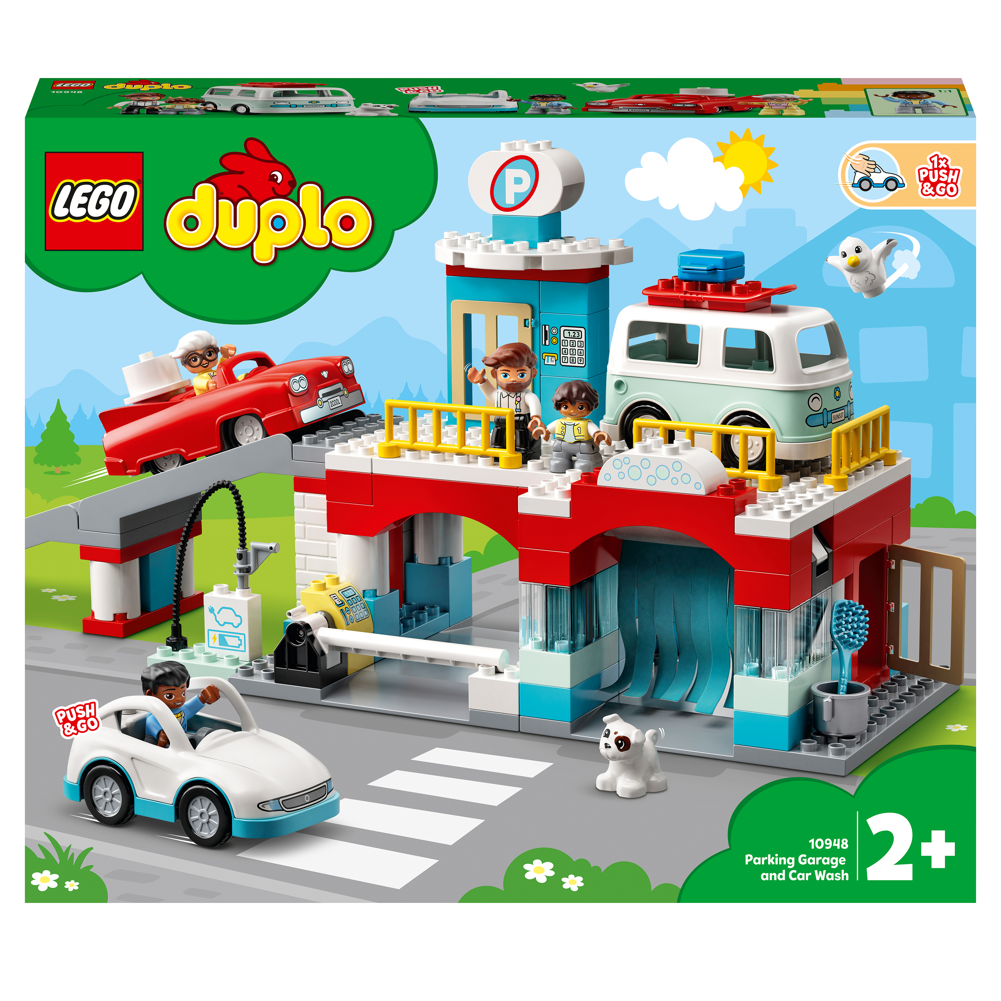 LEGO® DUPLO Car Park and Car Wash Toddlers Toy 10948