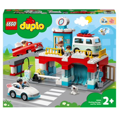 LEGO® DUPLO Car Park and Car Wash Toddlers Toy 10948