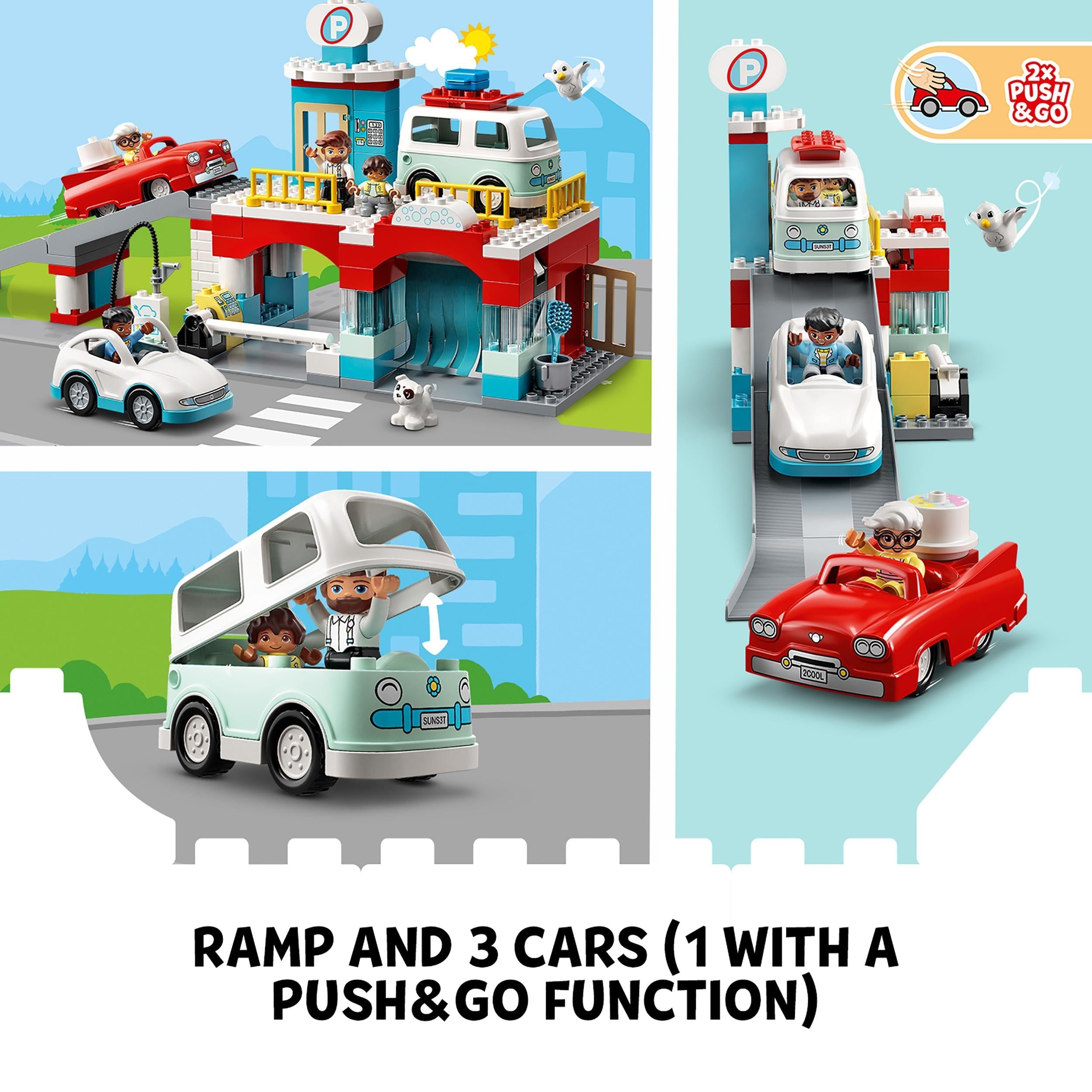 LEGO® DUPLO Car Park and Car Wash Toddlers Toy 10948