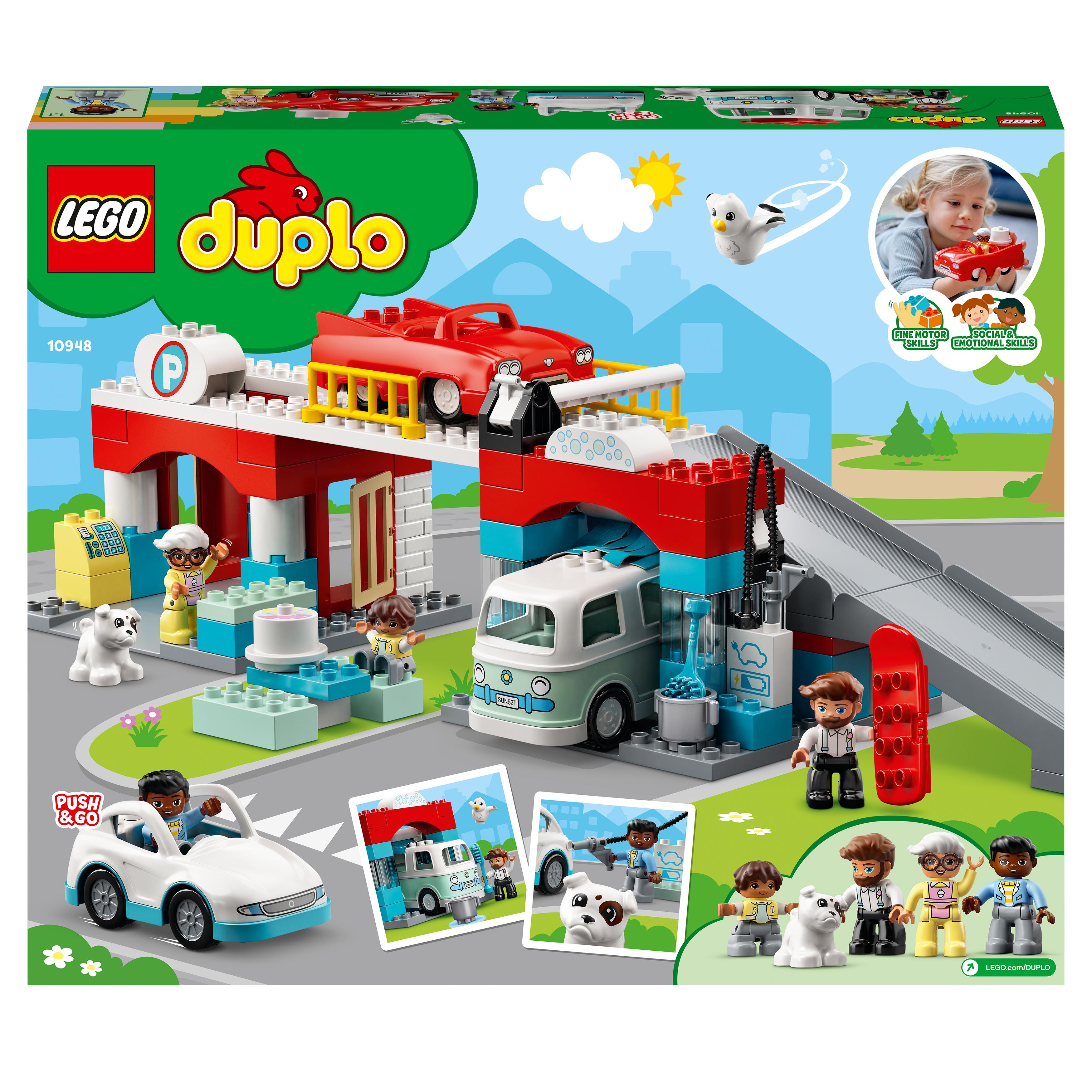 LEGO® DUPLO Car Park and Car Wash Toddlers Toy 10948
