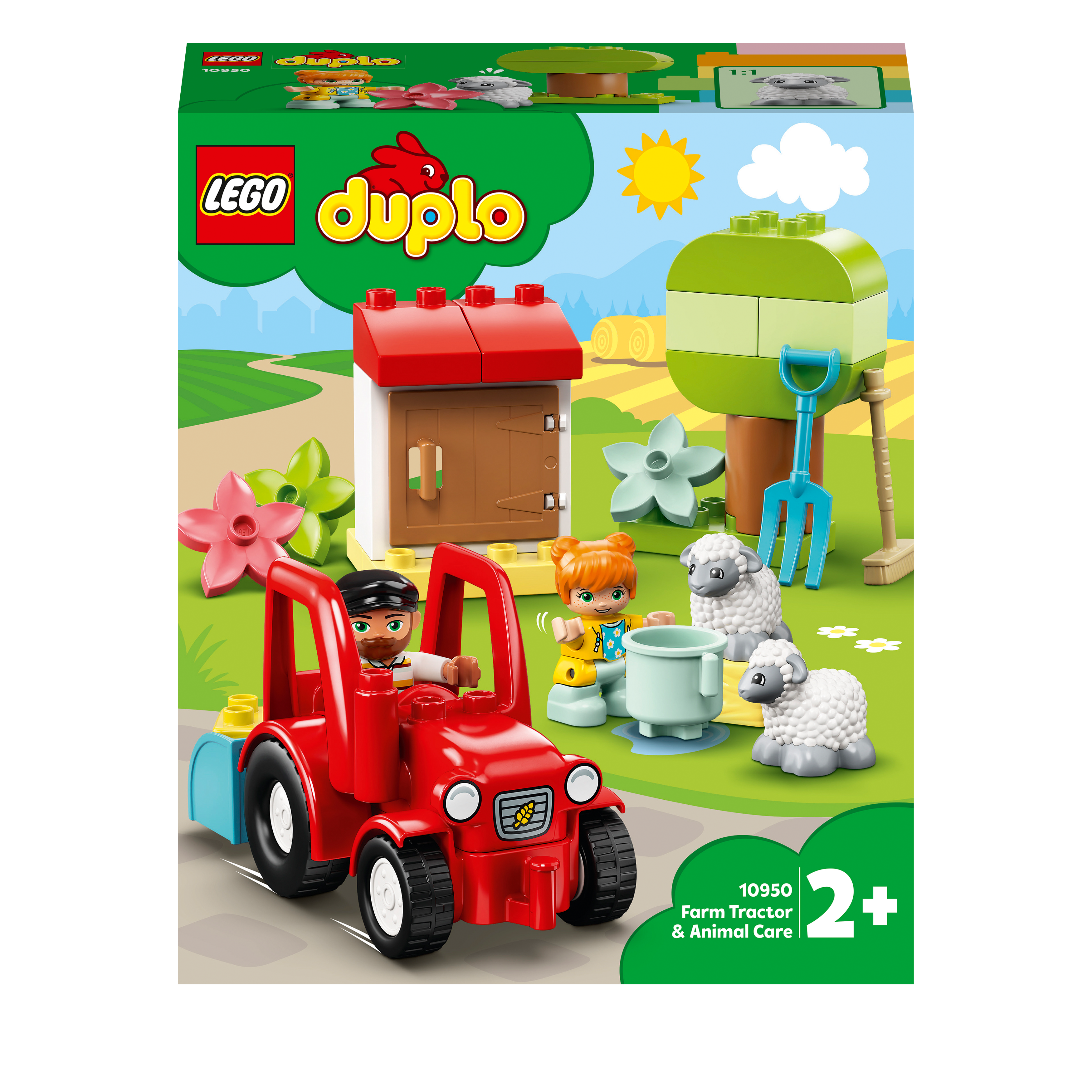 LEGO® DUPLO Town Farm Tractor & Animal Care Toy 10950