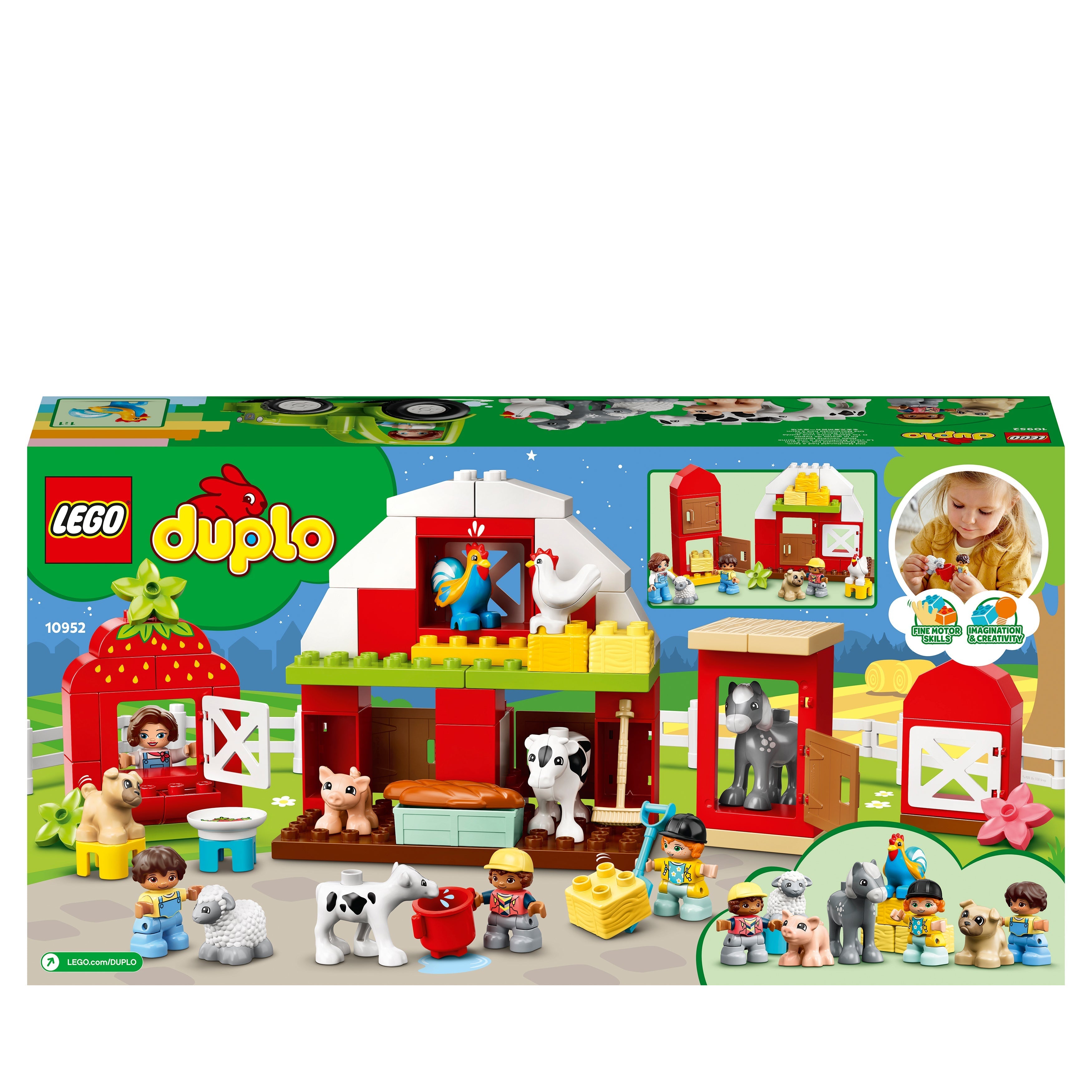 LEGO® DUPLO Town Barn, Tractor & Farm Animal Care 10952