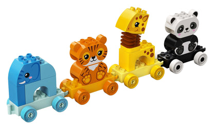 LEGO DUPLO My First Animal Train Toy 10955 featuring colorful animal cars for toddlers' imaginative play.
