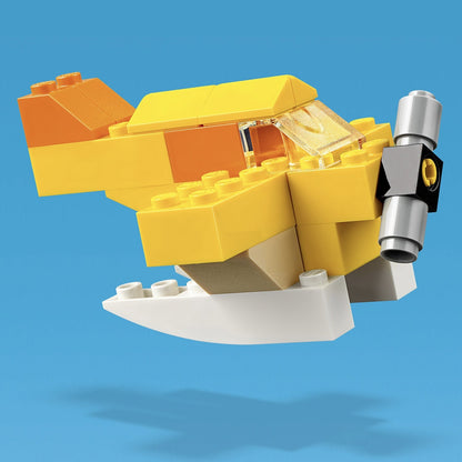 LEGO Classic Basic Brick Set yellow airplane toy model showcasing creativity and fun building for kids.