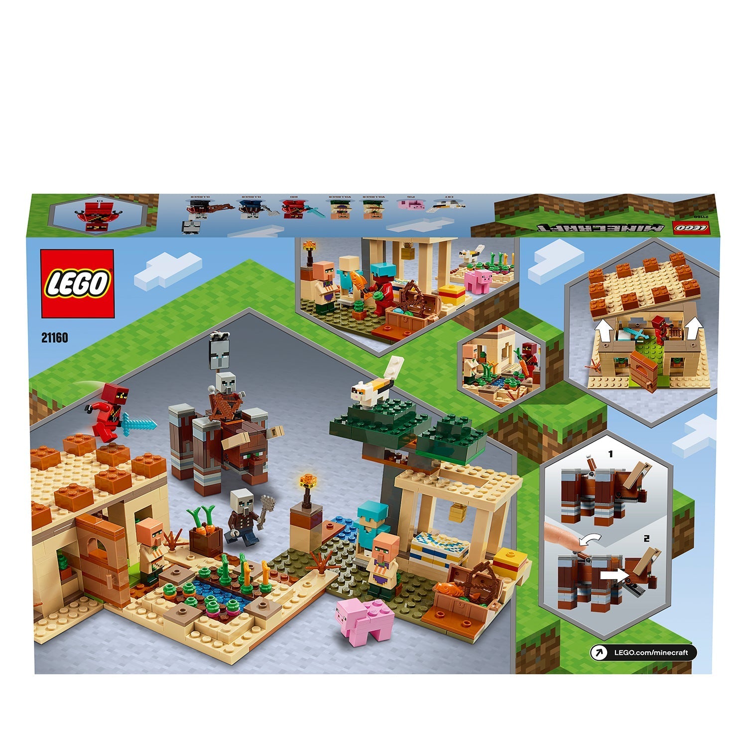 LEGO® Minecraft The Illager Raid Building Set 21160