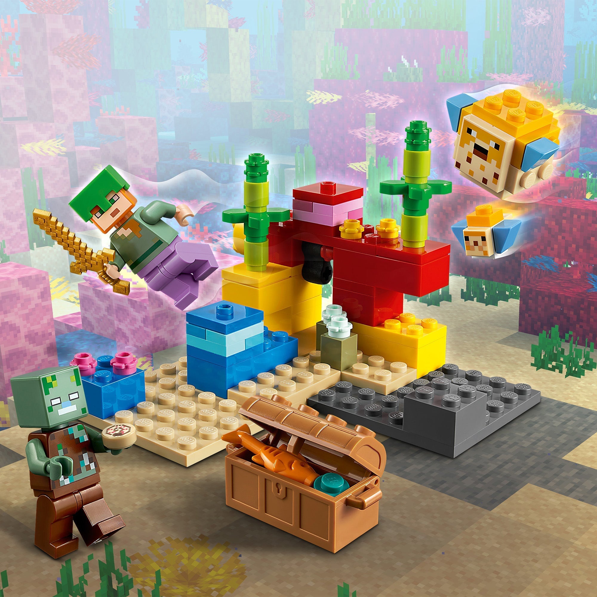 LEGO® Minecraft The Coral Reef Building Set 21164