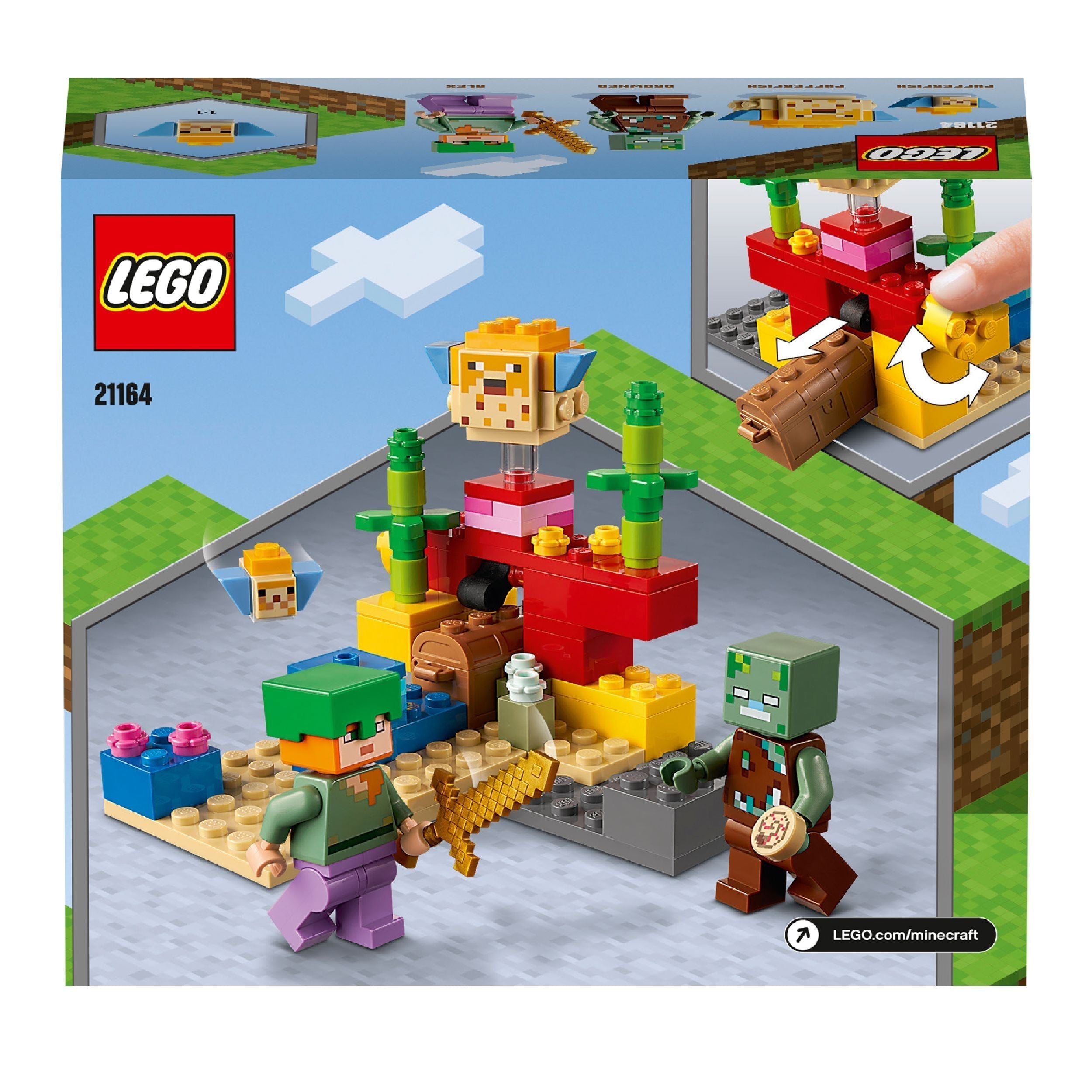 LEGO® Minecraft The Coral Reef Building Set 21164