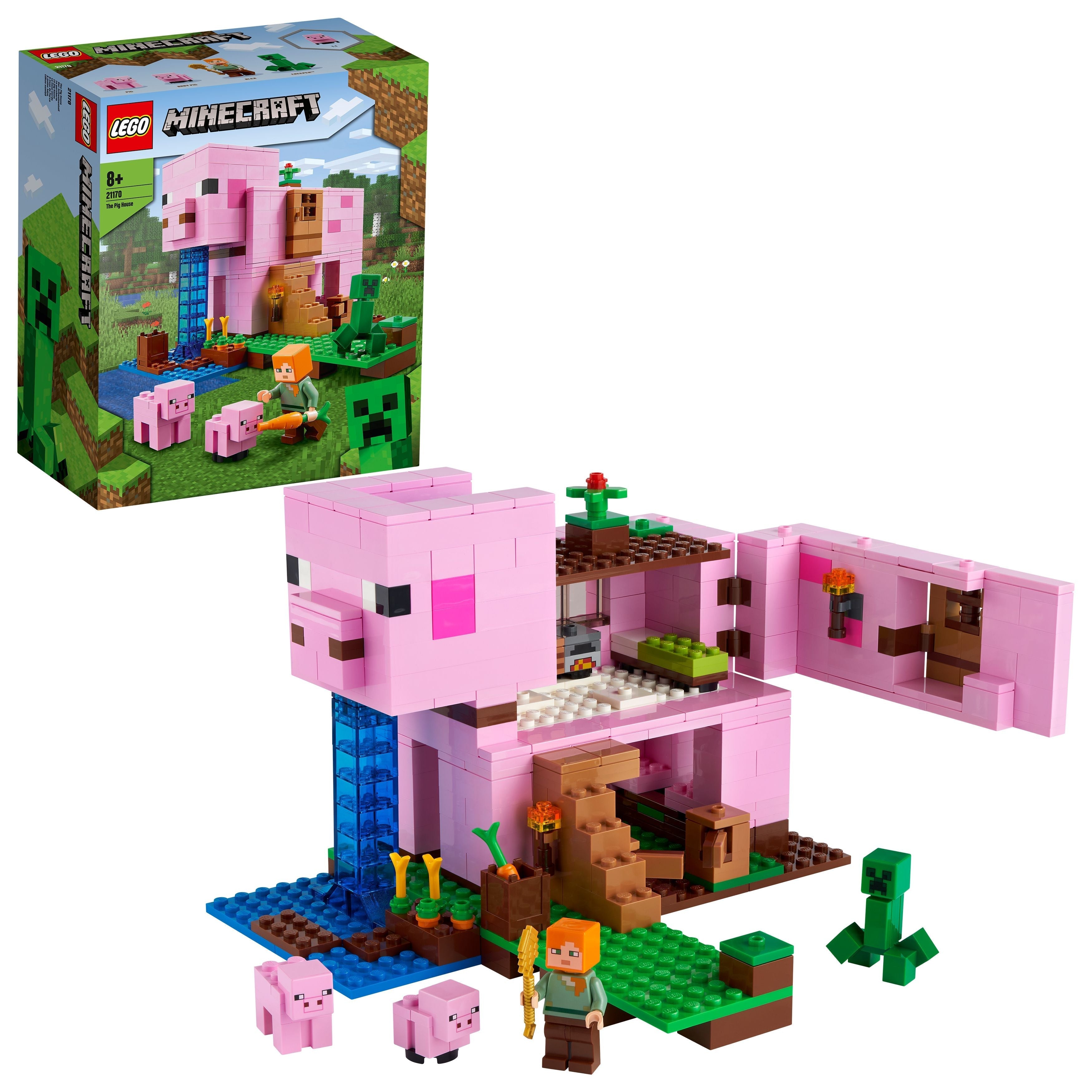 LEGO® Minecraft The Pig House Toy & Figures 21170