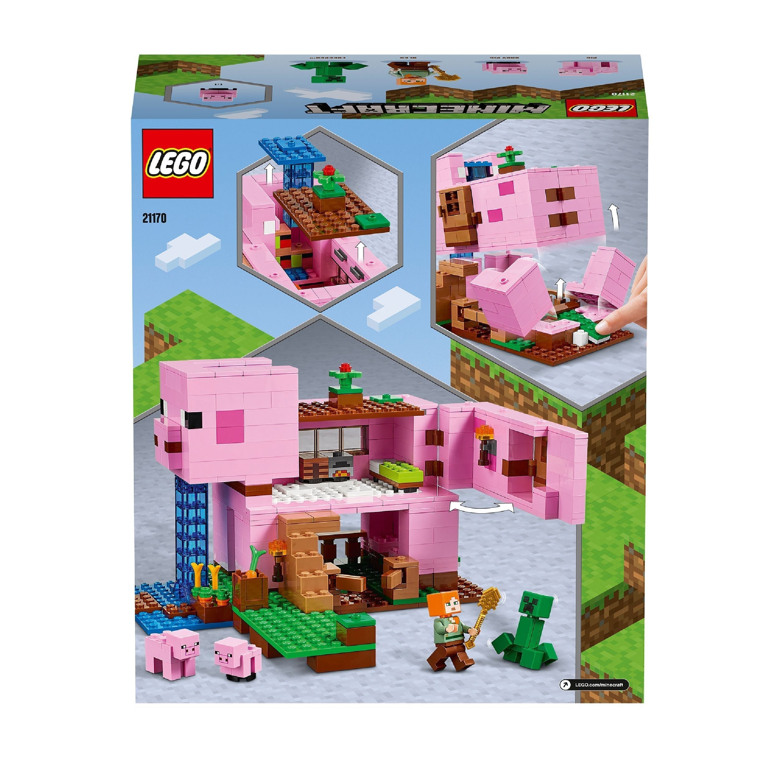 LEGO® Minecraft The Pig House Toy & Figures 21170