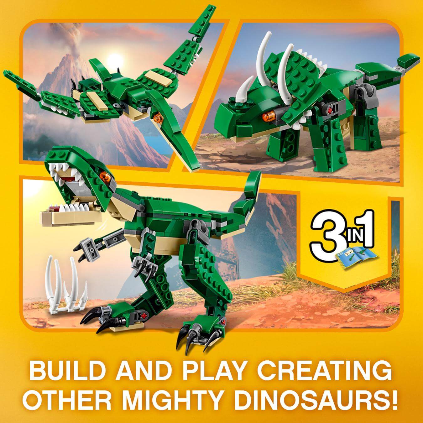 LEGO® Creator 3in1 Mighty Dinosaurs Model Set 31058