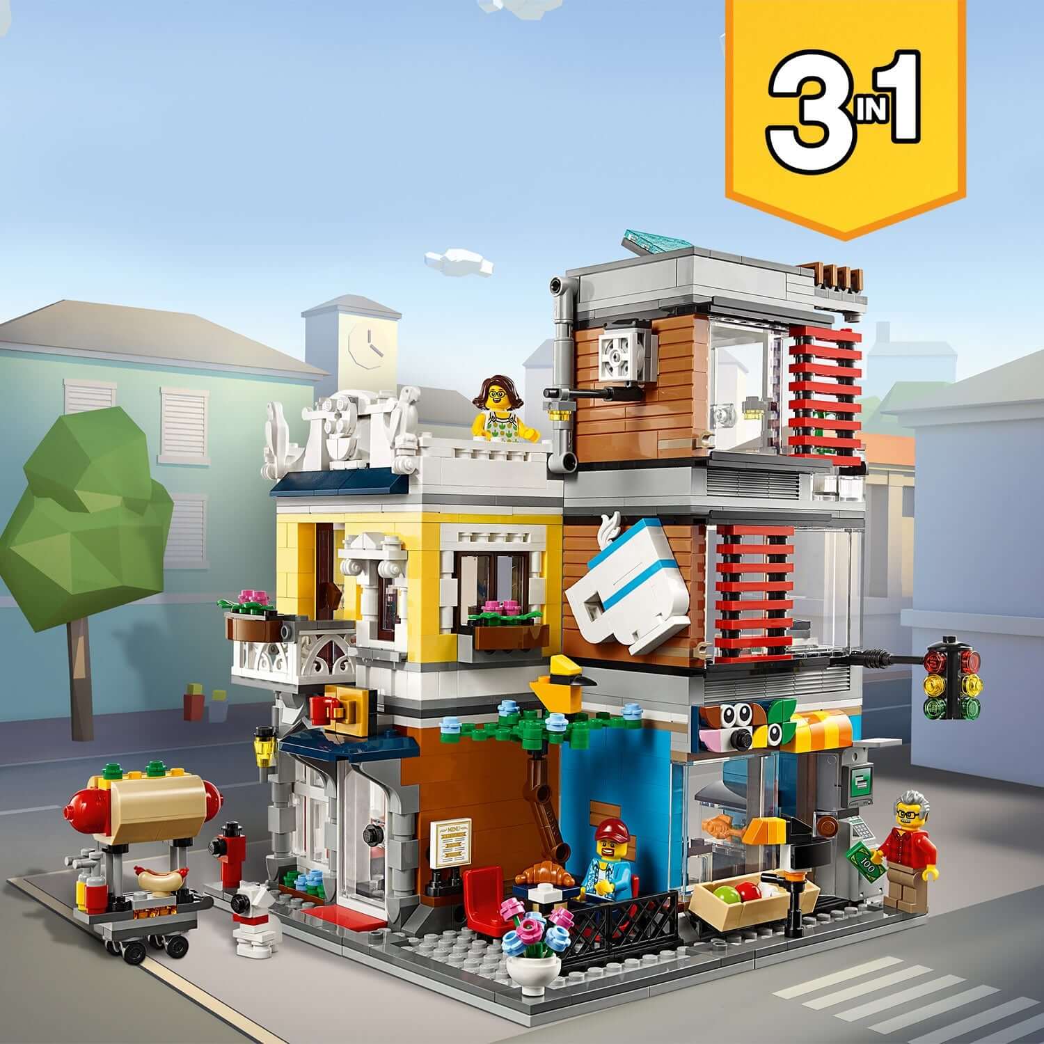 LEGO® Creator 3in1 Townhouse Pet Shop & Café 31097