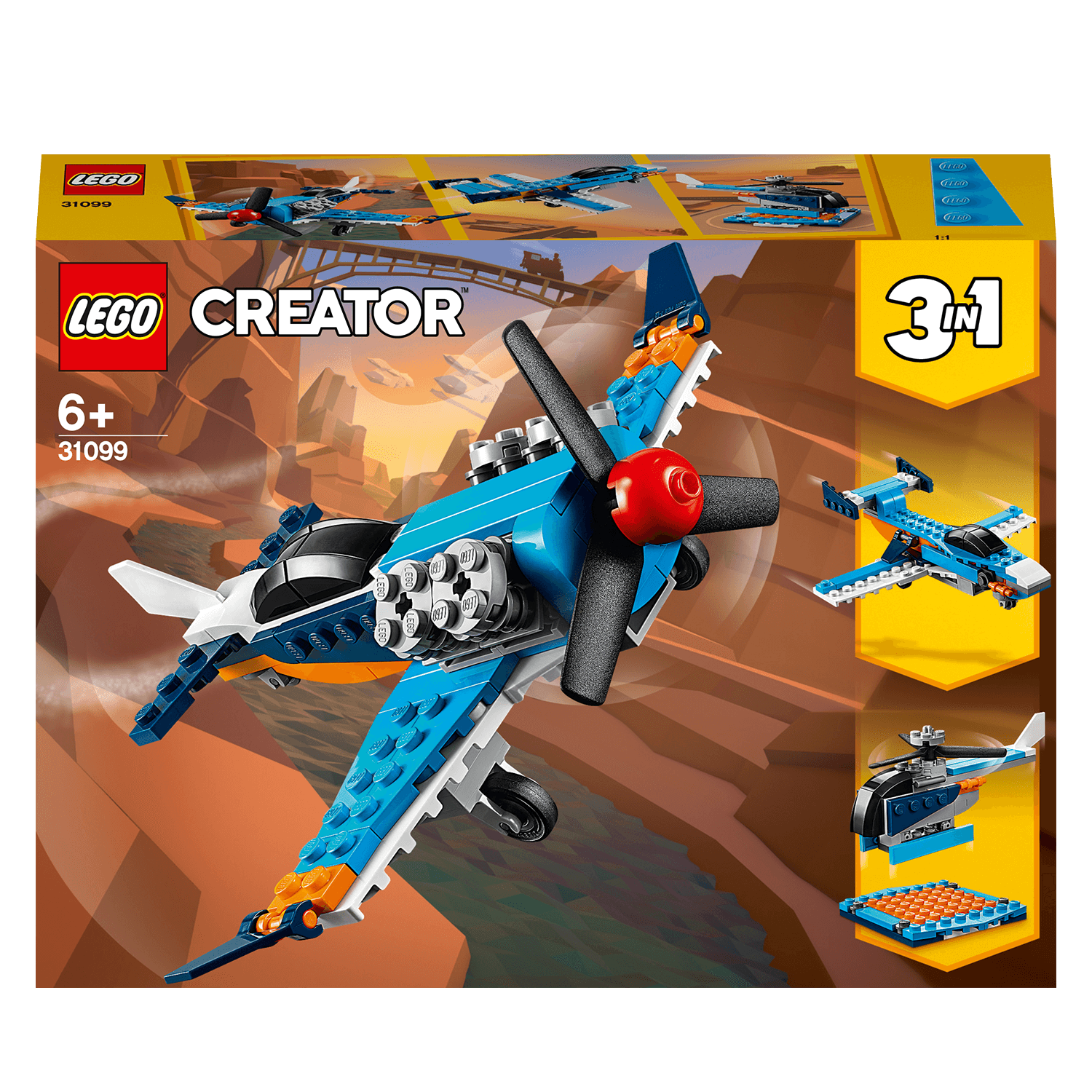 LEGO® Creator 3in1 Propeller Plane Set 31099