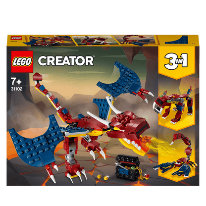 LEGO® Creator 3in1 Fire Dragon Buildable Toy 31102