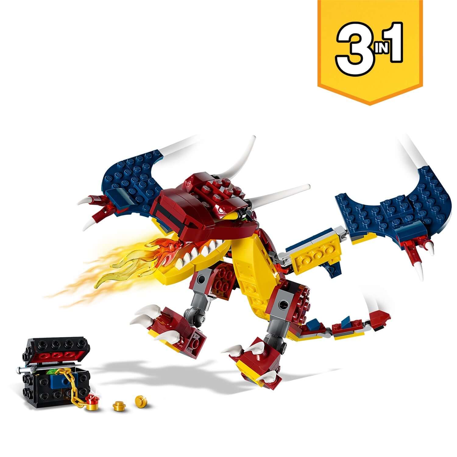 LEGO® Creator 3in1 Fire Dragon Buildable Toy 31102