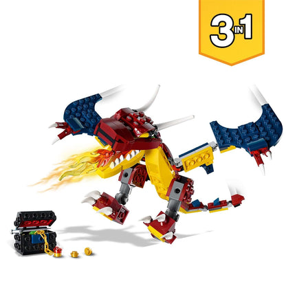 LEGO® Creator 3in1 Fire Dragon Buildable Toy 31102