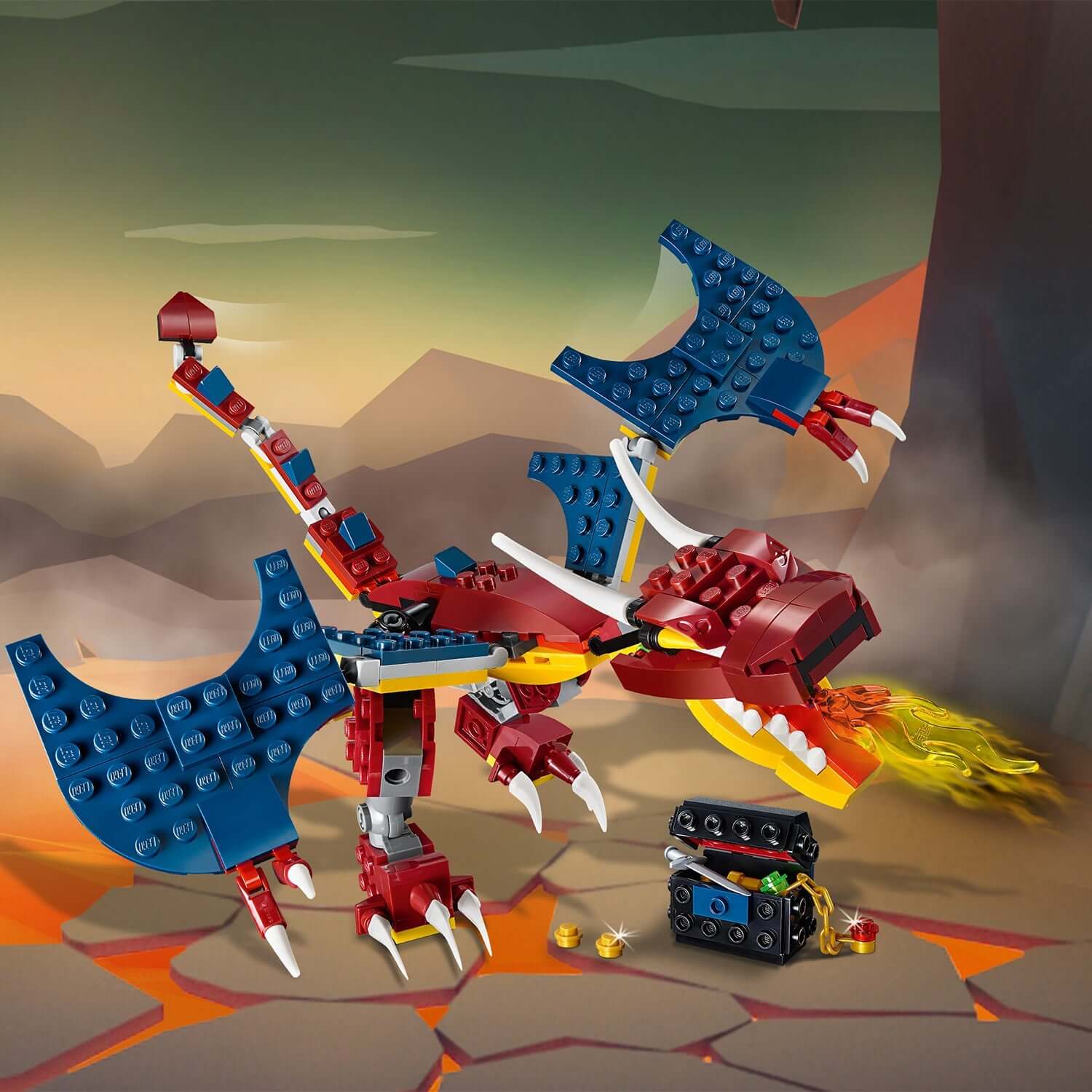 LEGO® Creator 3in1 Fire Dragon Buildable Toy 31102